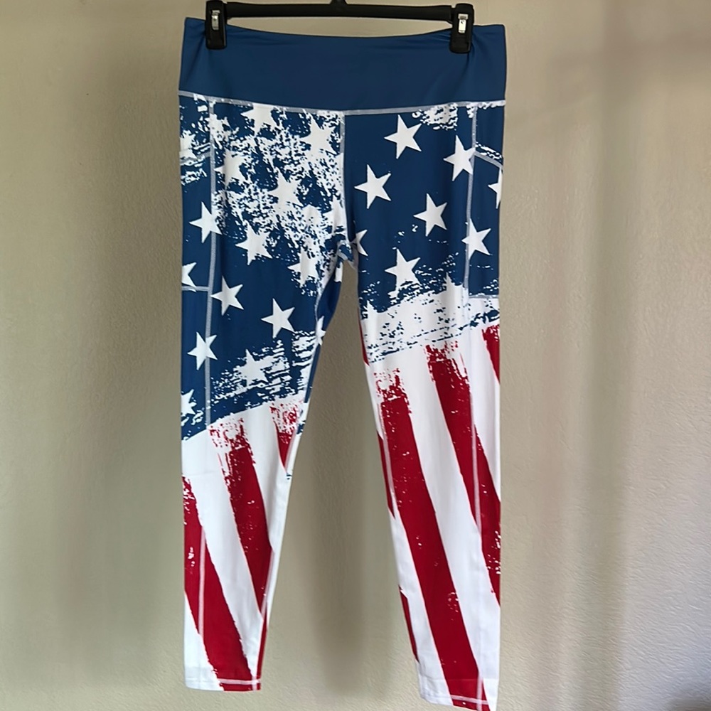 Constantly Varied Gear flag leggings. Size XXL.